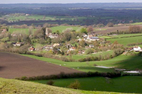 Picture, Photo, View of Fontmell, Dorset