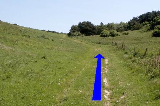Walking direction photo: 9 for walk Scratchy Bottom, Lulworth, Dorset, Jurassic Coast.