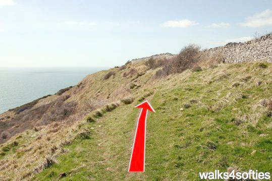 Walking direction photo: 23 for walk Dancing Ledge, Durlston, Dorset, Jurassic Coast.