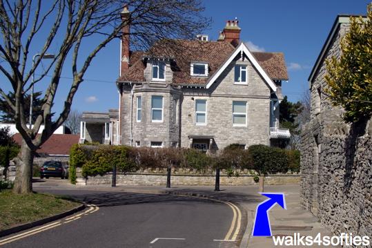 Walking direction photo: 9 for walk Peveril Point and Swanage, Durlston, Dorset, Jurassic Coast.