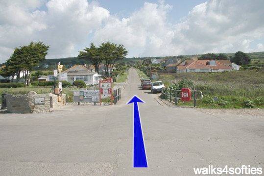 Walking direction photo: 1 for walk Limekiln Hill, West Bexington, Dorset, Jurassic Coast.