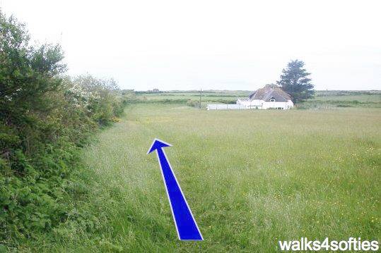 Walking direction photo: 17 for walk Limekiln Hill, West Bexington, Dorset, Jurassic Coast.