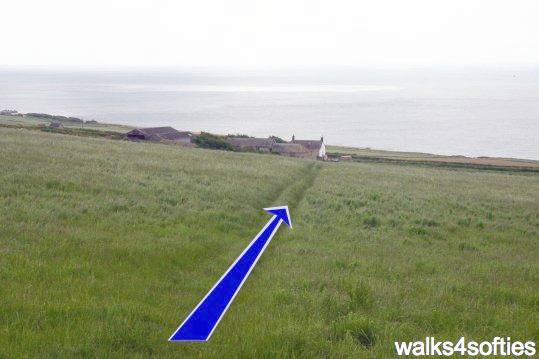 Walking direction photo: 19 for walk Limekiln Hill, West Bexington, Dorset, Jurassic Coast.