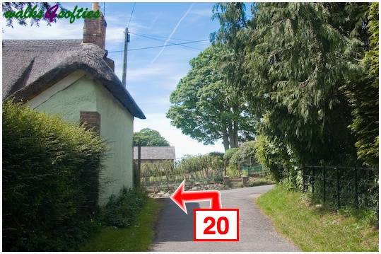 Walk direction photograph: 20 for walk Stinford Church, Hardy's Cottage, Dorset, South West England.