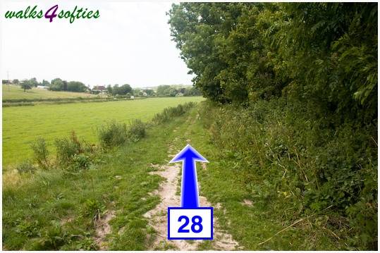 Walk direction photograph: 28 for walk Maiden Castle, The Brewers Arms, Martinstown, Dorset, South West England.
