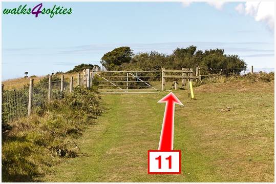 Walking direction photo: 11 for walk Flower's Barrow, Tyneham - Range Walks, Dorset, Jurassic Coast.