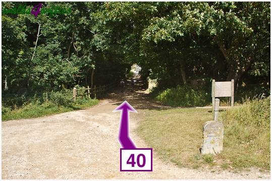Walk direction photograph: 40 for walk Nodding Donkey, Tyneham - Range Walks, Dorset, South West England.