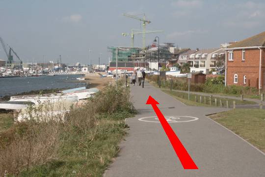Walking direction photo: 3 for walk Quay and Park, Poole, Dorset.