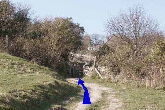 Walk direction photograph: 14 for walk St Aldhelm's Head, Worth Matravers, Dorset, South West England.